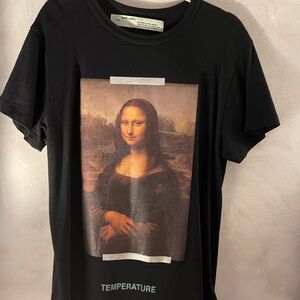 Off-White Black Mona Lisa Art T-Shirt